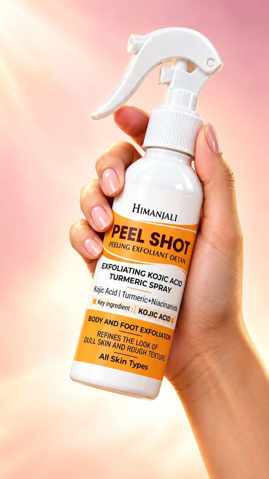 Himanjali Peel Shot – Kojic Acid & Turmeric Body Exfoliating Spray
