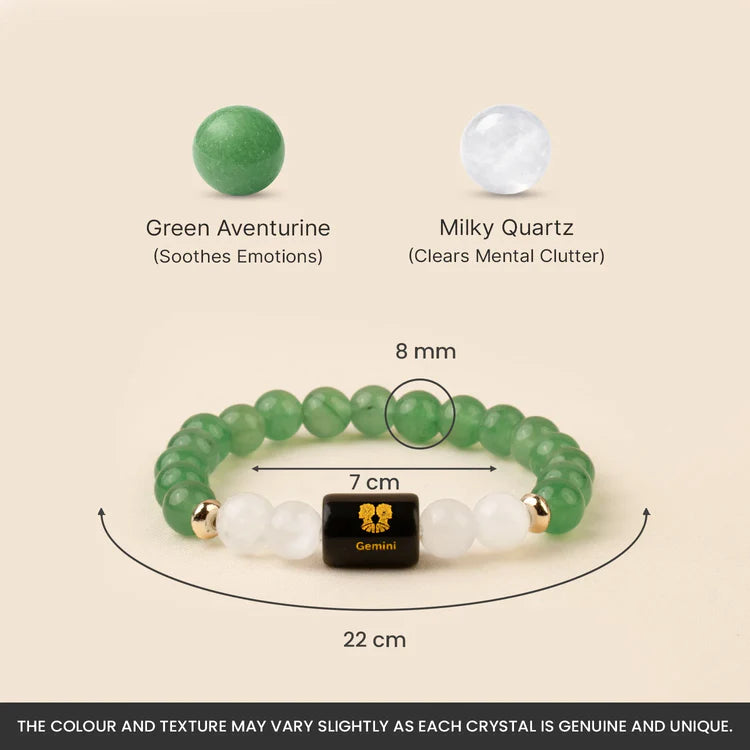 ZODIAC CARNELIAN AND MILKY QUARTZ BRACELET