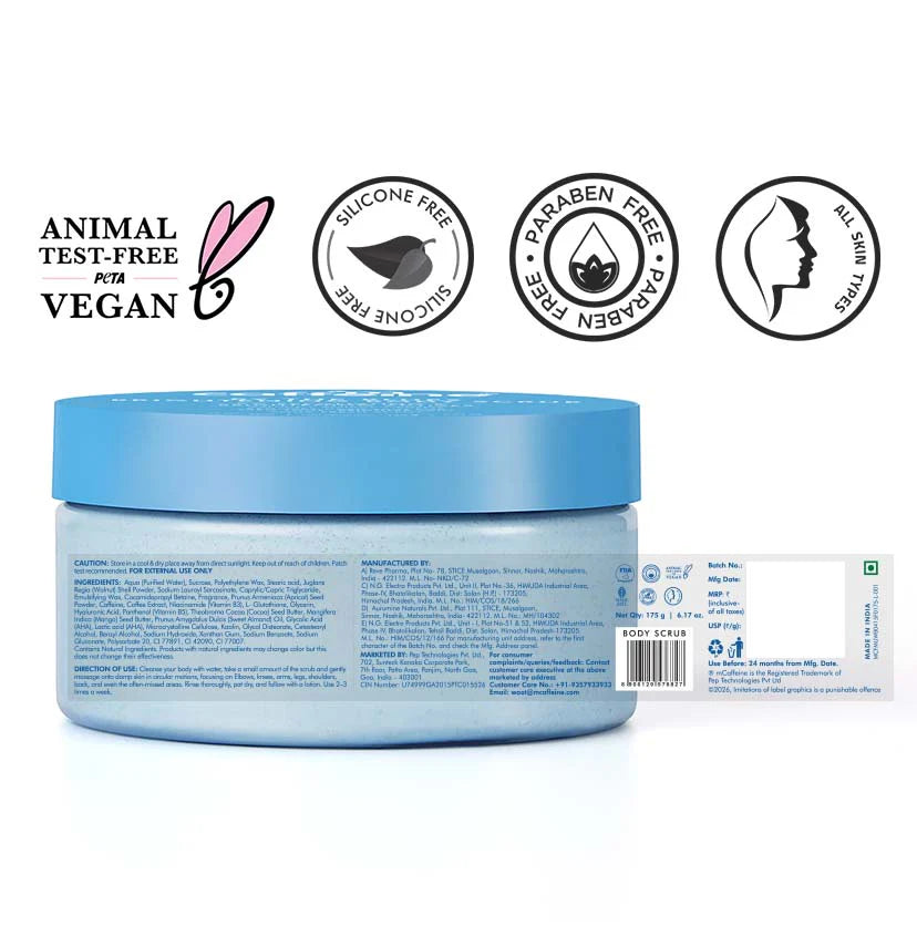 BY THE BLUES BRIGHTENING BODY SCRUB - 175GM