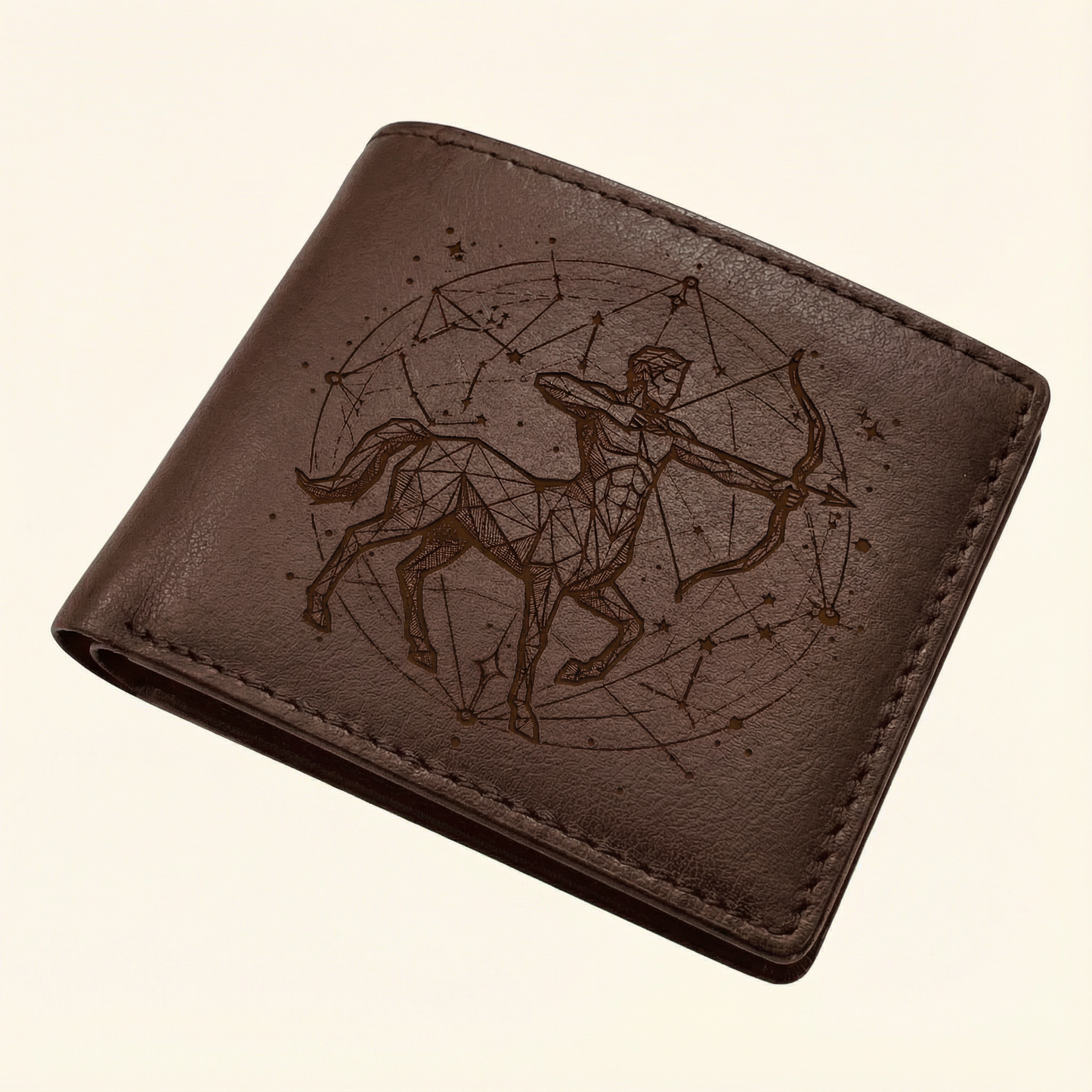 Zodiac Series Men’s Leather Wallet (A-Grade Leather)