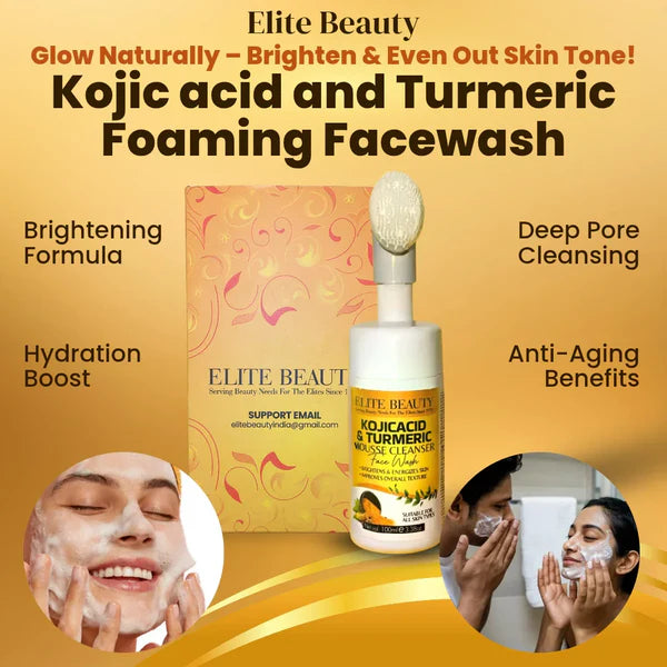 Kojic acid and Turmeric (Haldi) Foaming Facewash