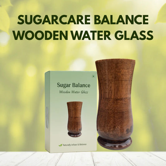 SUGARCARE BALANCE WOODEN WATER GLASS (100% AYURVEDIC)