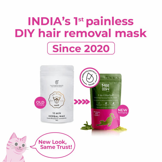 4-in-1 Turmeric Bikini Hair Removal Wax Powder Mask