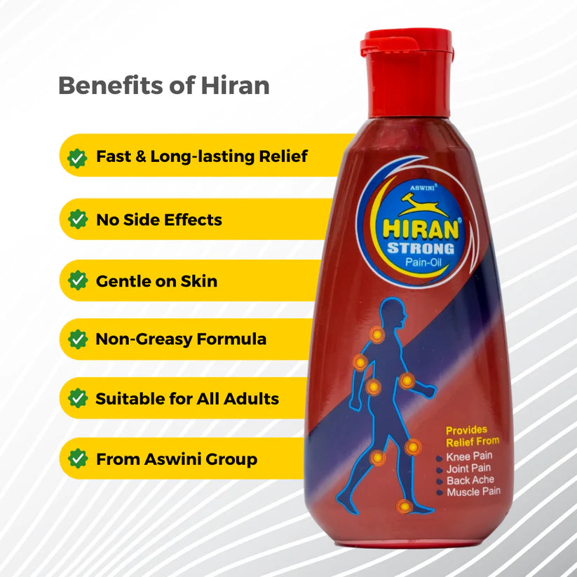 HIRAN PAIN RELIEF OIL - RELIEF IN 3 MINUTES