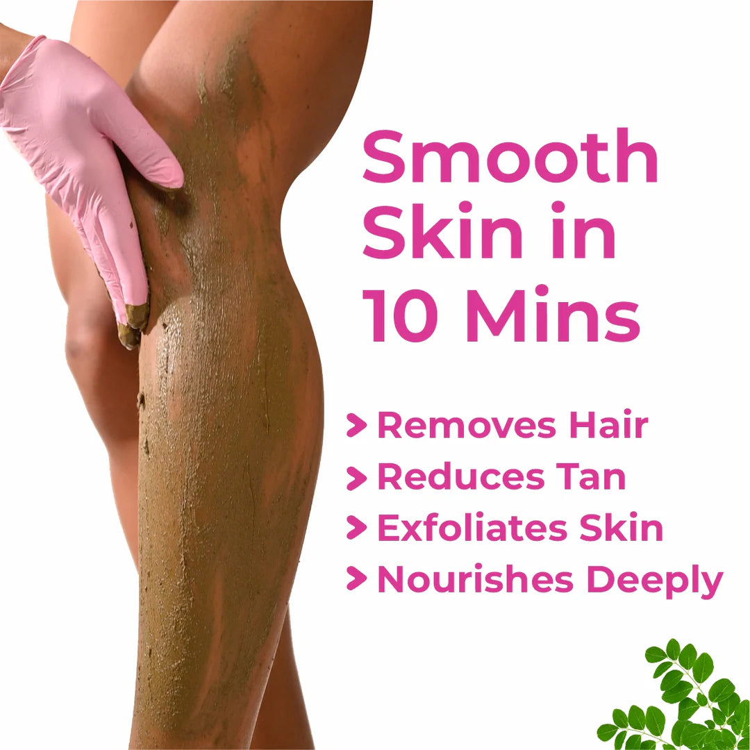 4-in-1 Turmeric Bikini Hair Removal Wax Powder Mask