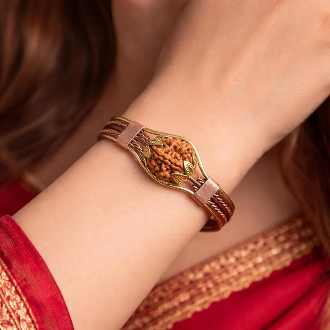 AUTHENTIC 7 MUKHI RUDRAKSHA COPPER BRACELET