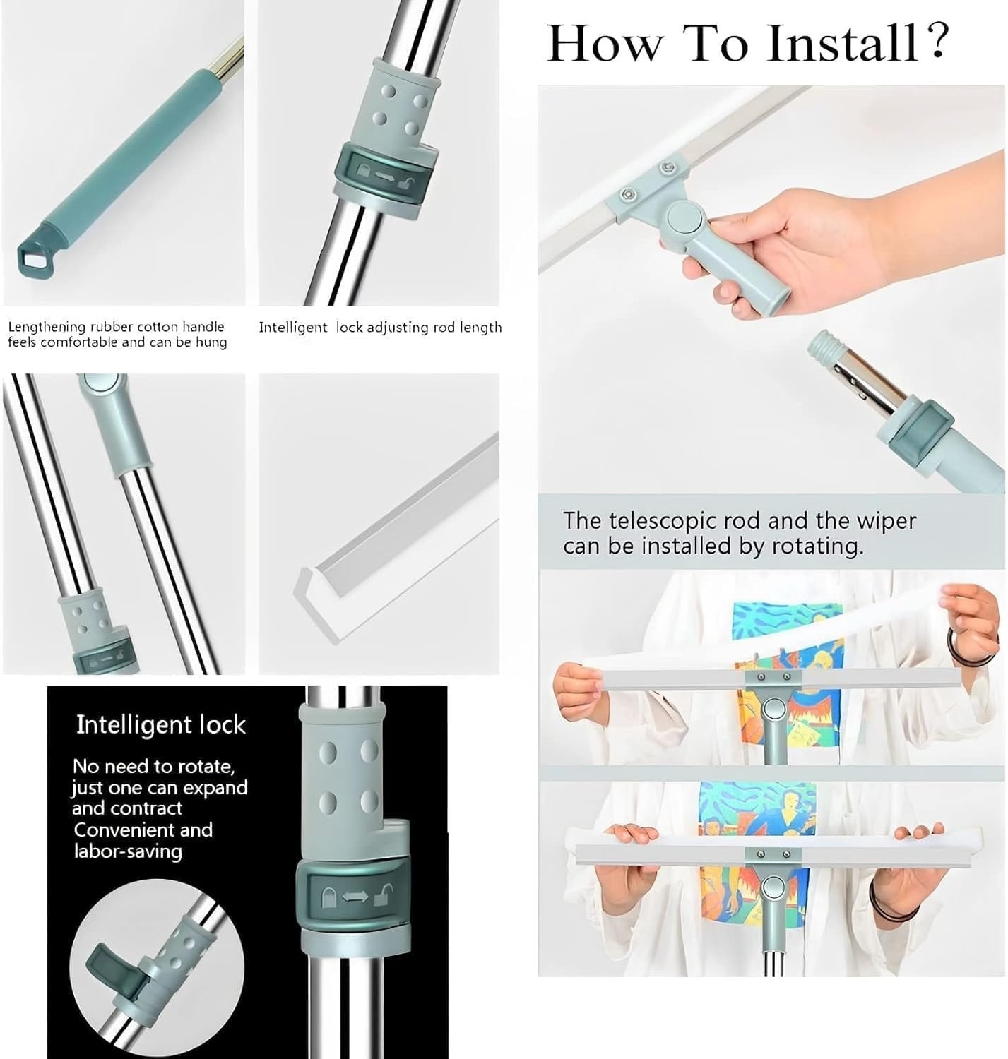 MAGIC WIPER – The Ultimate All in 1 Rotating Broom & Wiper