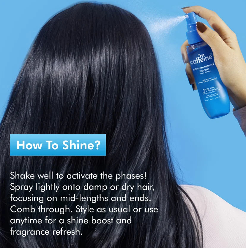 ANTI-FRIZZ PERFUME HAIR SPRAY, 31% SHINE COMPLEX FOR INSTANT GLOSS