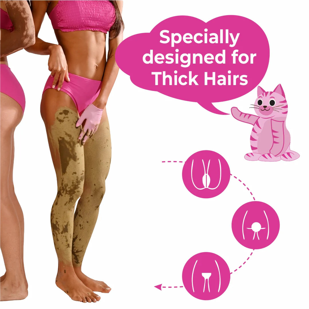 4-in-1 Turmeric Bikini Hair Removal Wax Powder Mask