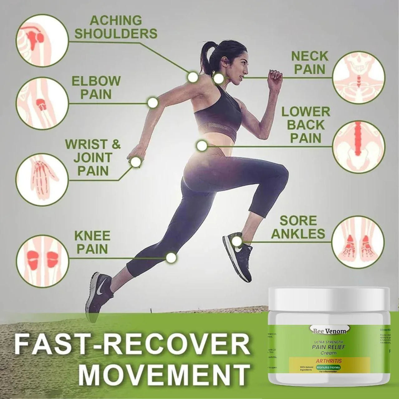 Bee Venom Ultra Strength Pain Relief Cream | Free Delivery