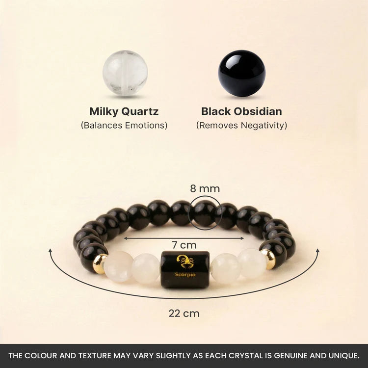 ZODIAC CARNELIAN AND MILKY QUARTZ BRACELET