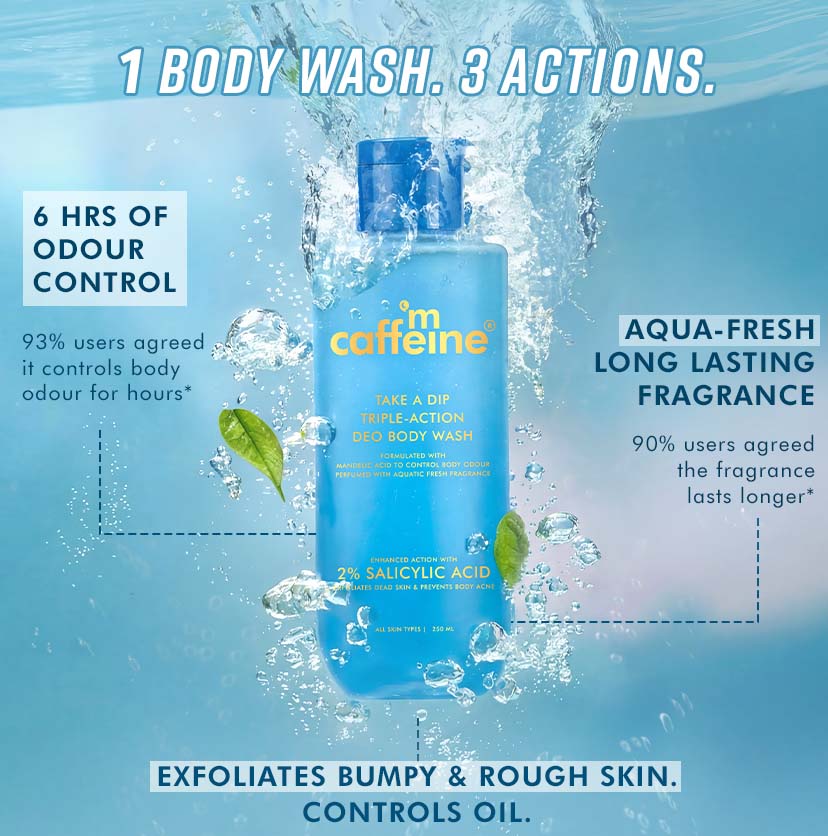 2% SALICYLIC ACID, 3-IN-1 PERFUME & ODOUR CONTROL BODY WASH