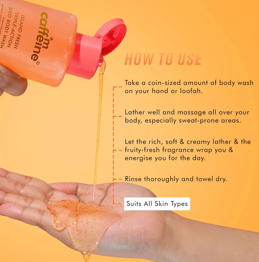 ISLAND FRESH TRIPLE ACTION DEO BODY WASH