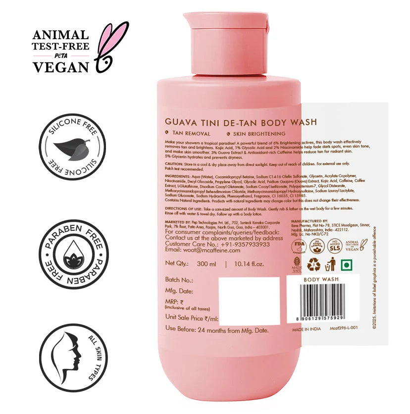 GUAVA TINI DE-TAN BODY WASH - 300 ML