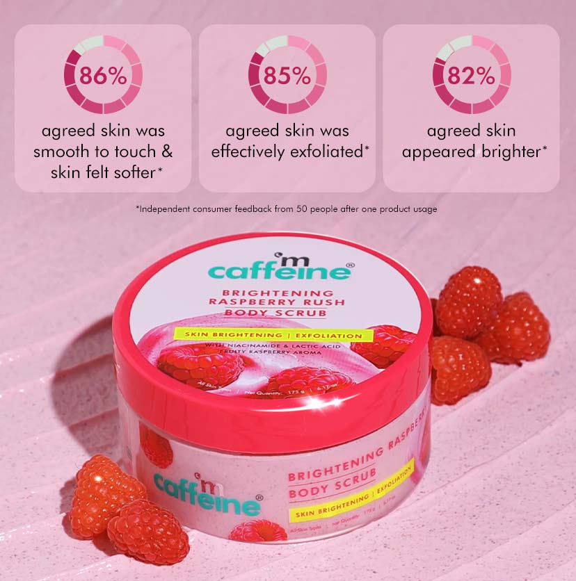 BRIGHTENING RASPBERRY BODY SCRUB | VIT C RICH - 175G
