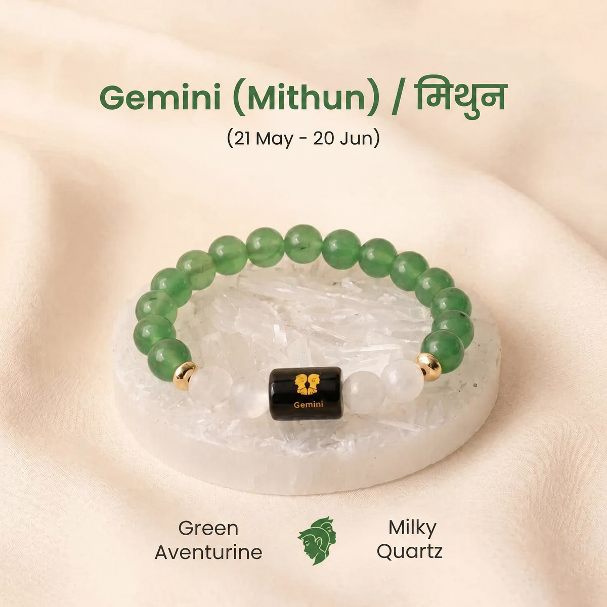 Zodiac Rashi Bracelet – Original Crystal Stone | All 12 राशि
