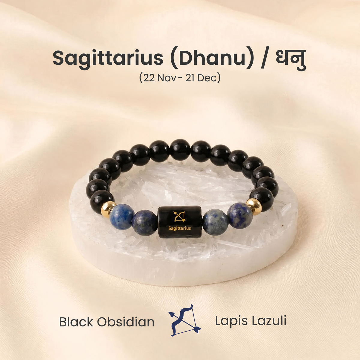 Zodiac Rashi Bracelet – Original Crystal Stone | All 12 राशि