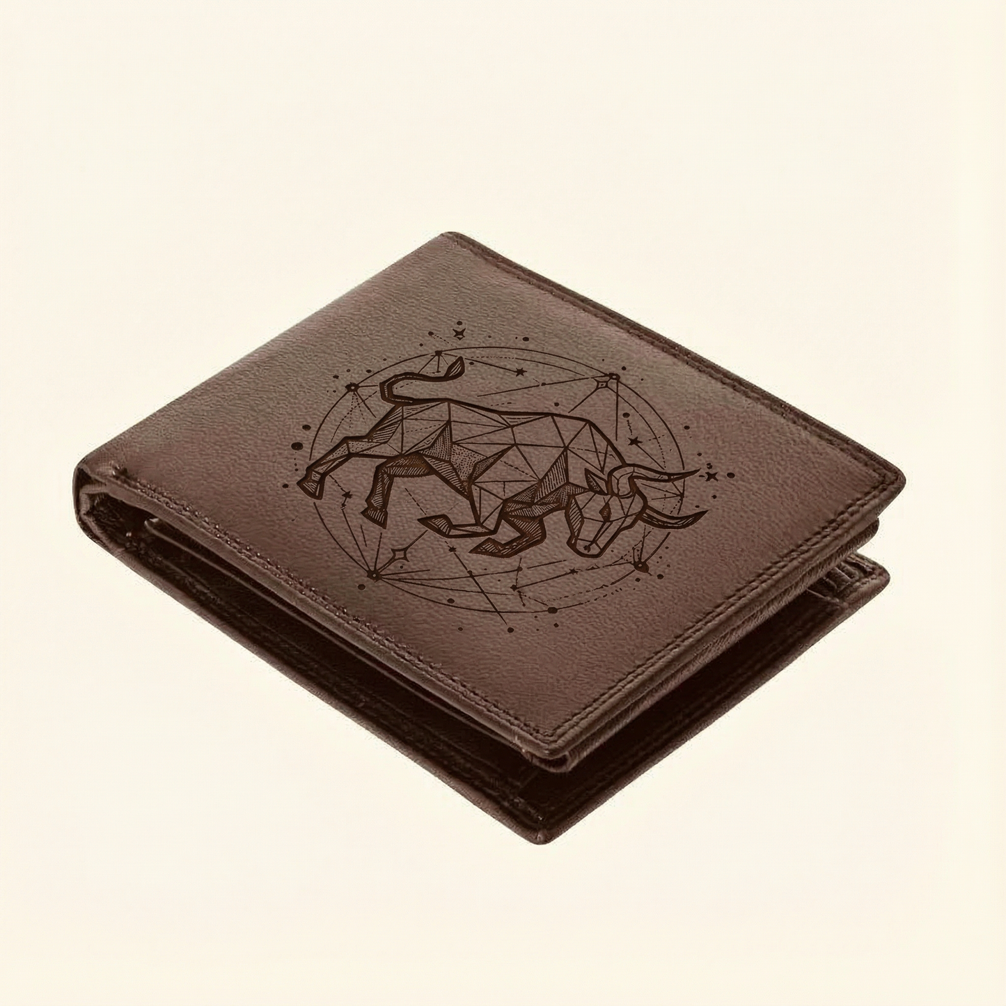Zodiac Series Men’s Leather Wallet (A-Grade Leather)