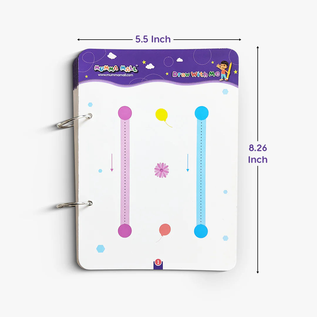 Reusable Tracing Line book to improve HAND WRITING | 2+ Years kids
