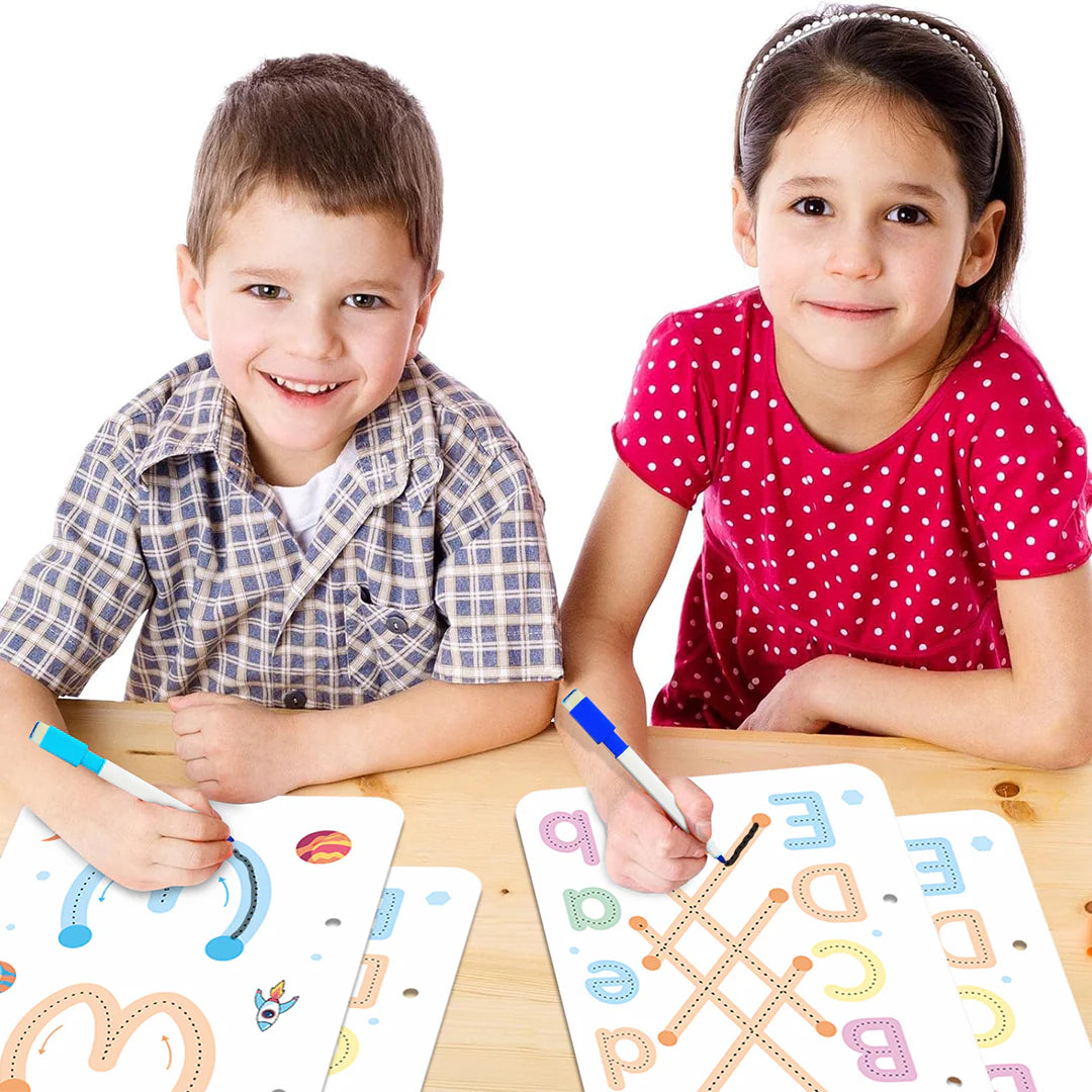 Reusable Tracing Line book to improve HAND WRITING | 2+ Years kids