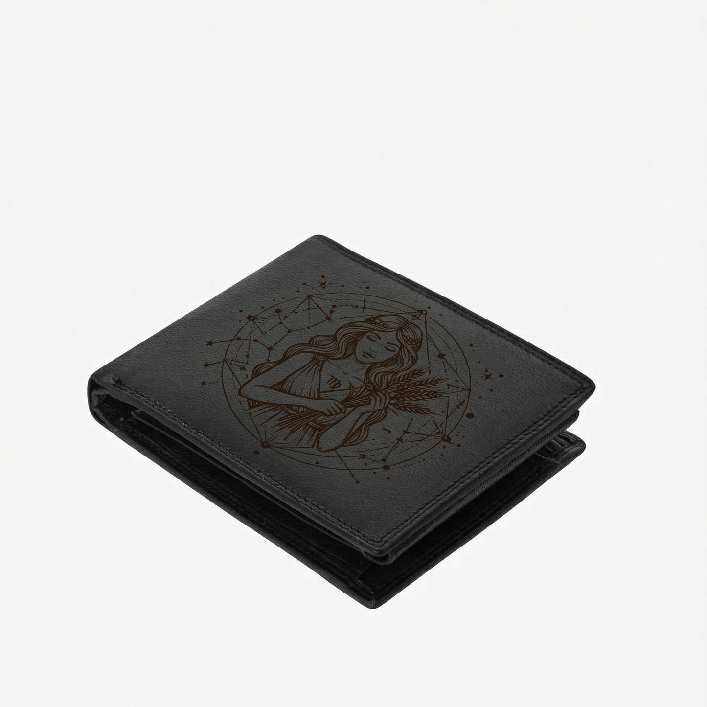 Zodiac Series Men’s Leather Wallet (A-Grade Leather)
