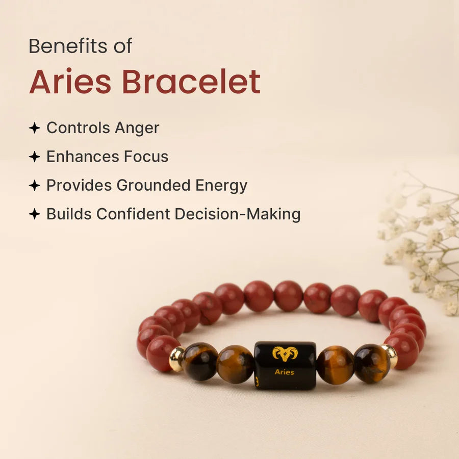 ZODIAC CARNELIAN AND MILKY QUARTZ BRACELET