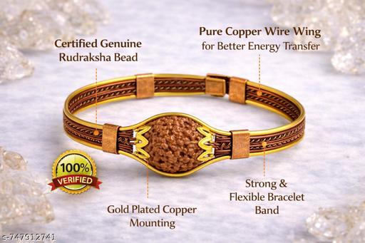 AUTHENTIC 7 MUKHI RUDRAKSHA COPPER BRACELET