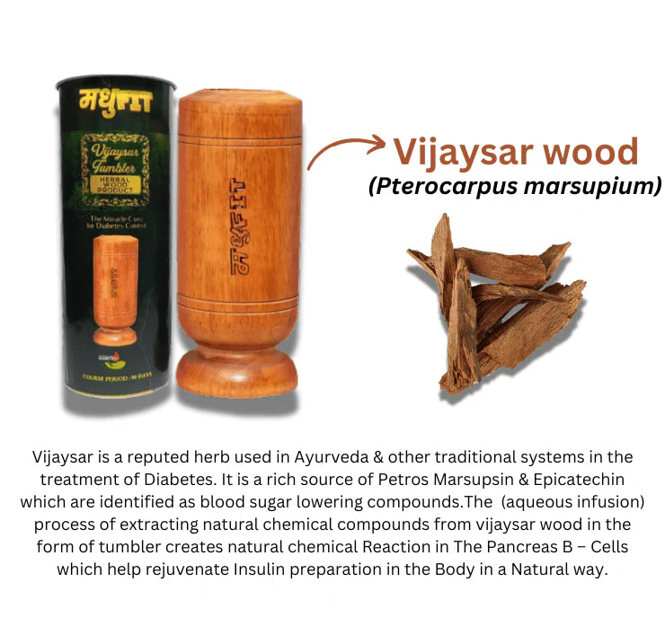 AYURVEDIC VIJAYSAR WOOD GLASS!
