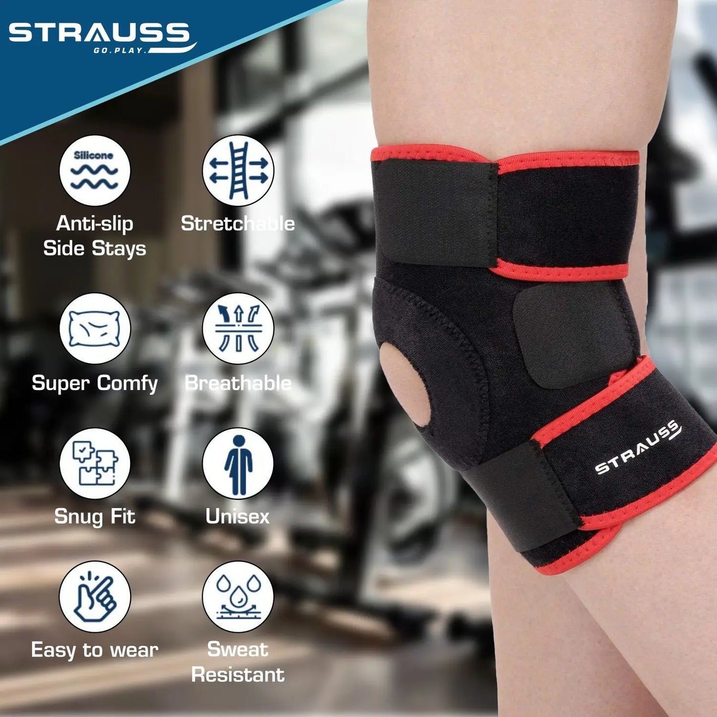 PERFECT FIT MAGNETIC KNEE SUPPORT.