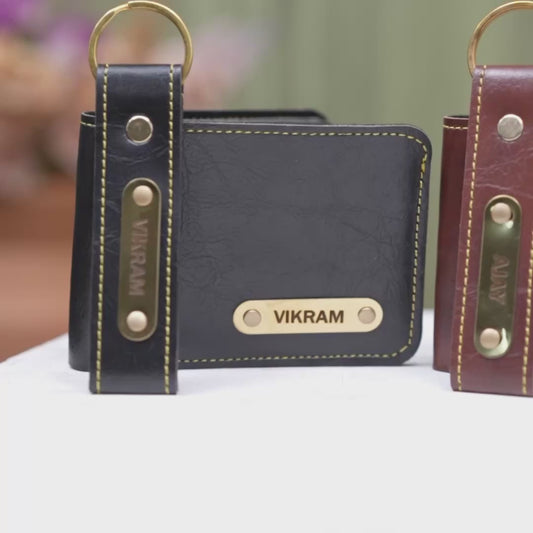BUY CUSTOM NAMED WALLET AND GET CUSTOM NAMED KEY CHAIN FOR FREE