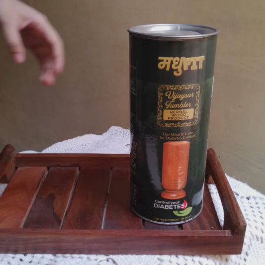 AYURVEDIC VIJAYSAR WOOD GLASS!